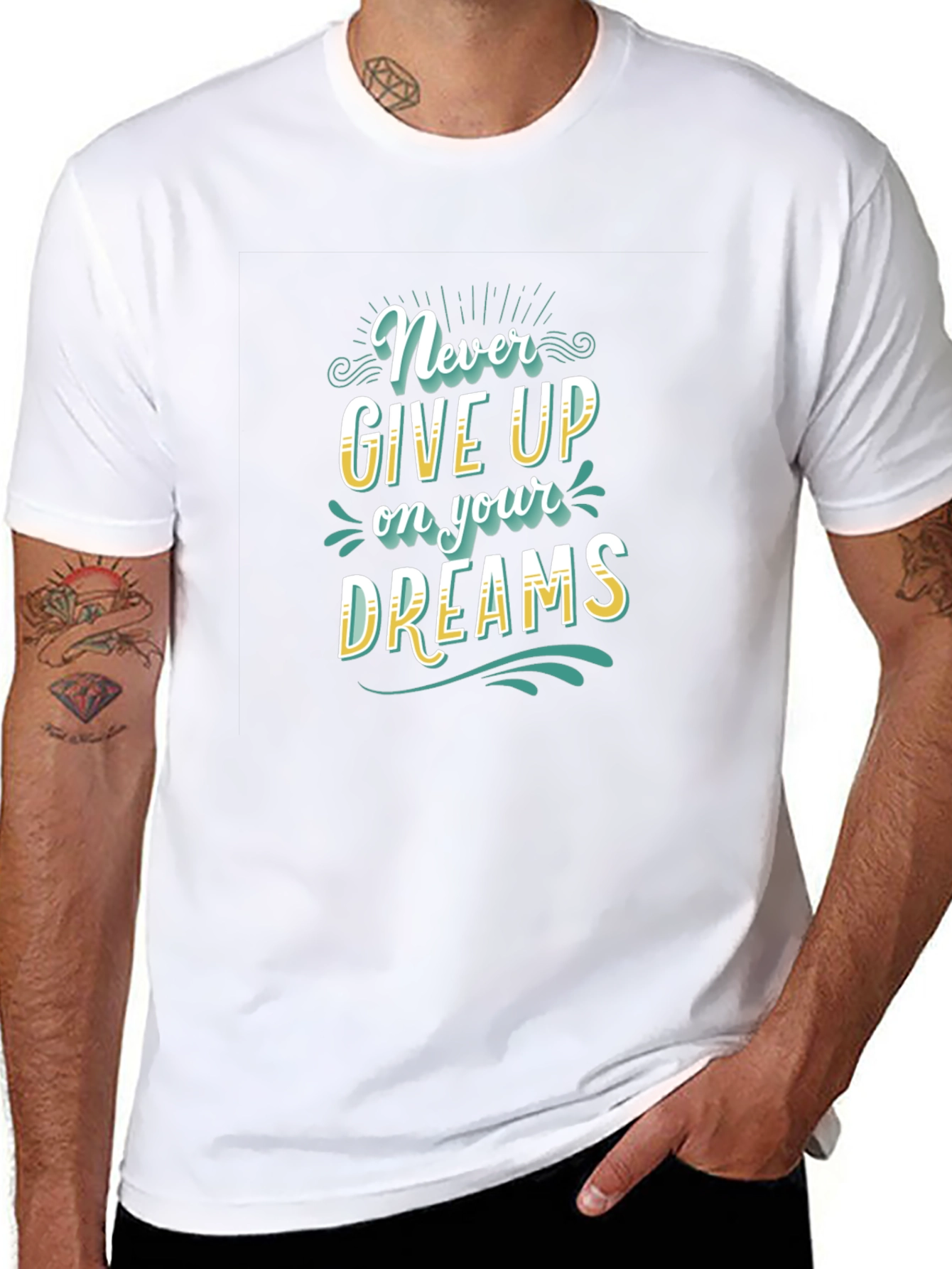 Never Give Up Dreams Graphic Tee