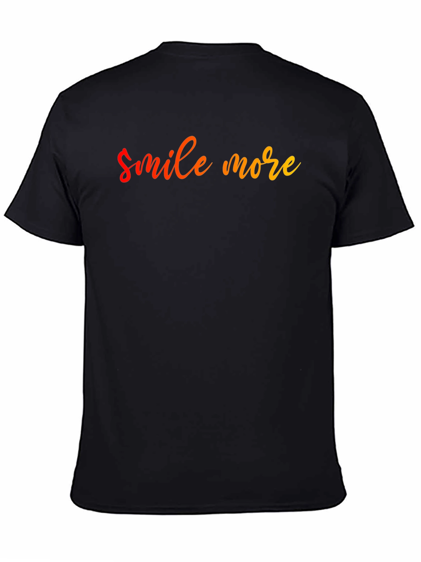 Smile More Graphic Tee - Black