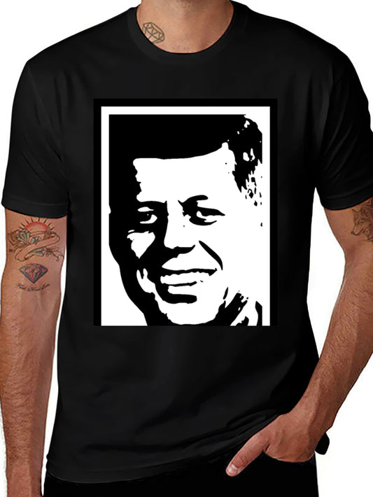 Kennedy Portrait Graphic Tee - Black