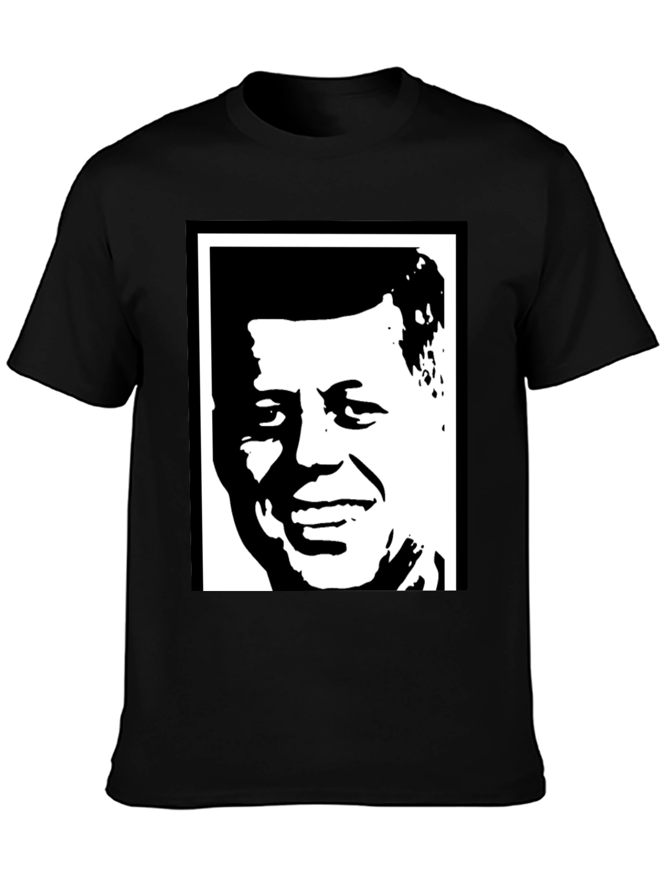 Kennedy Portrait Graphic Tee - Black