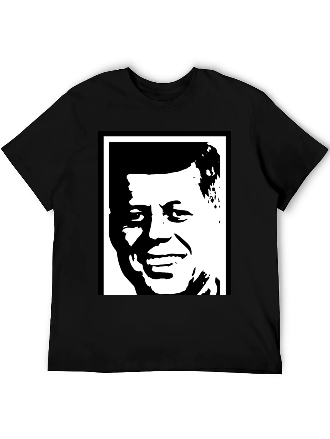 Kennedy Portrait Graphic Tee - Black