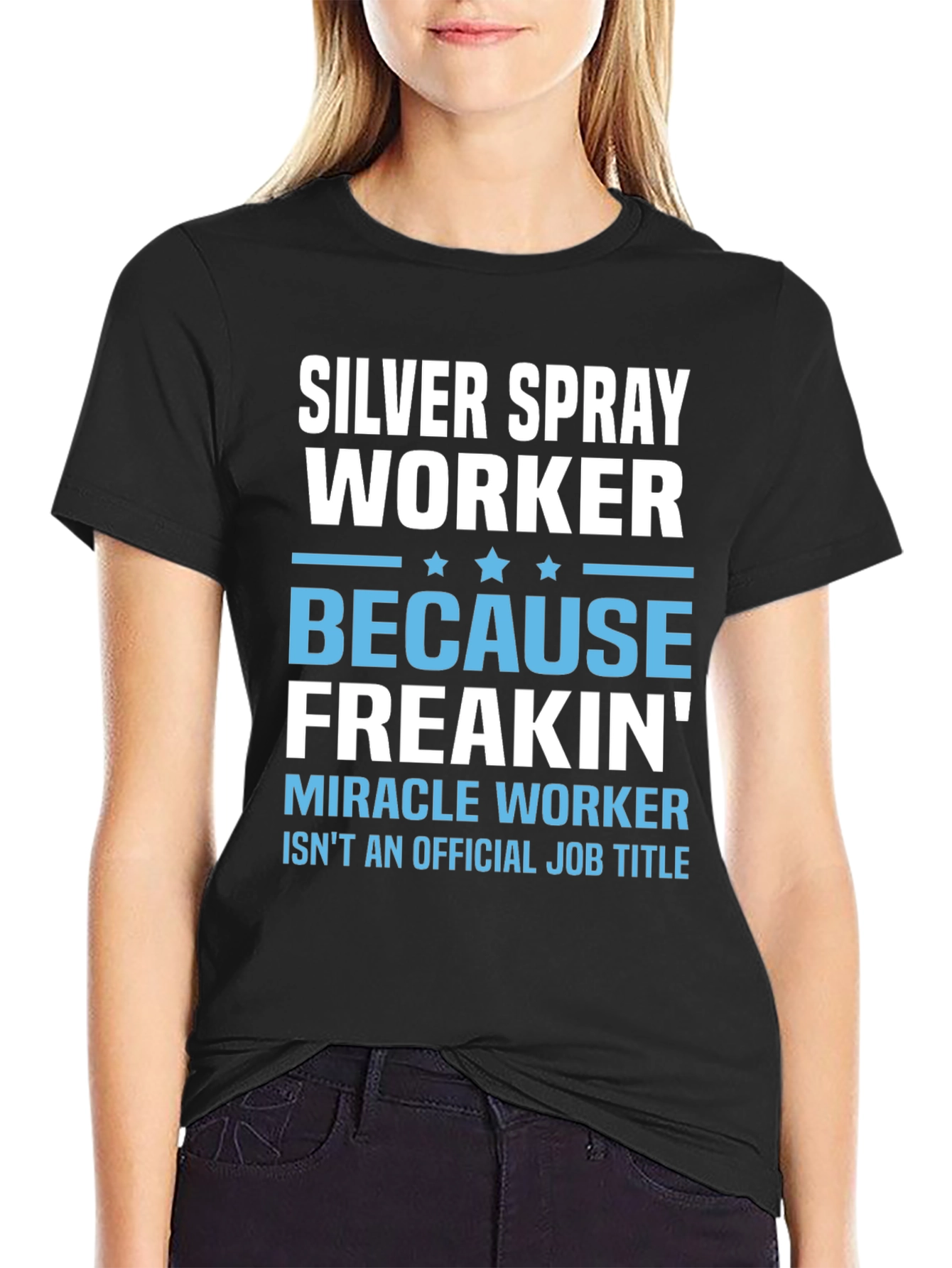 Silver Spray Worker Novelty T-Shirt