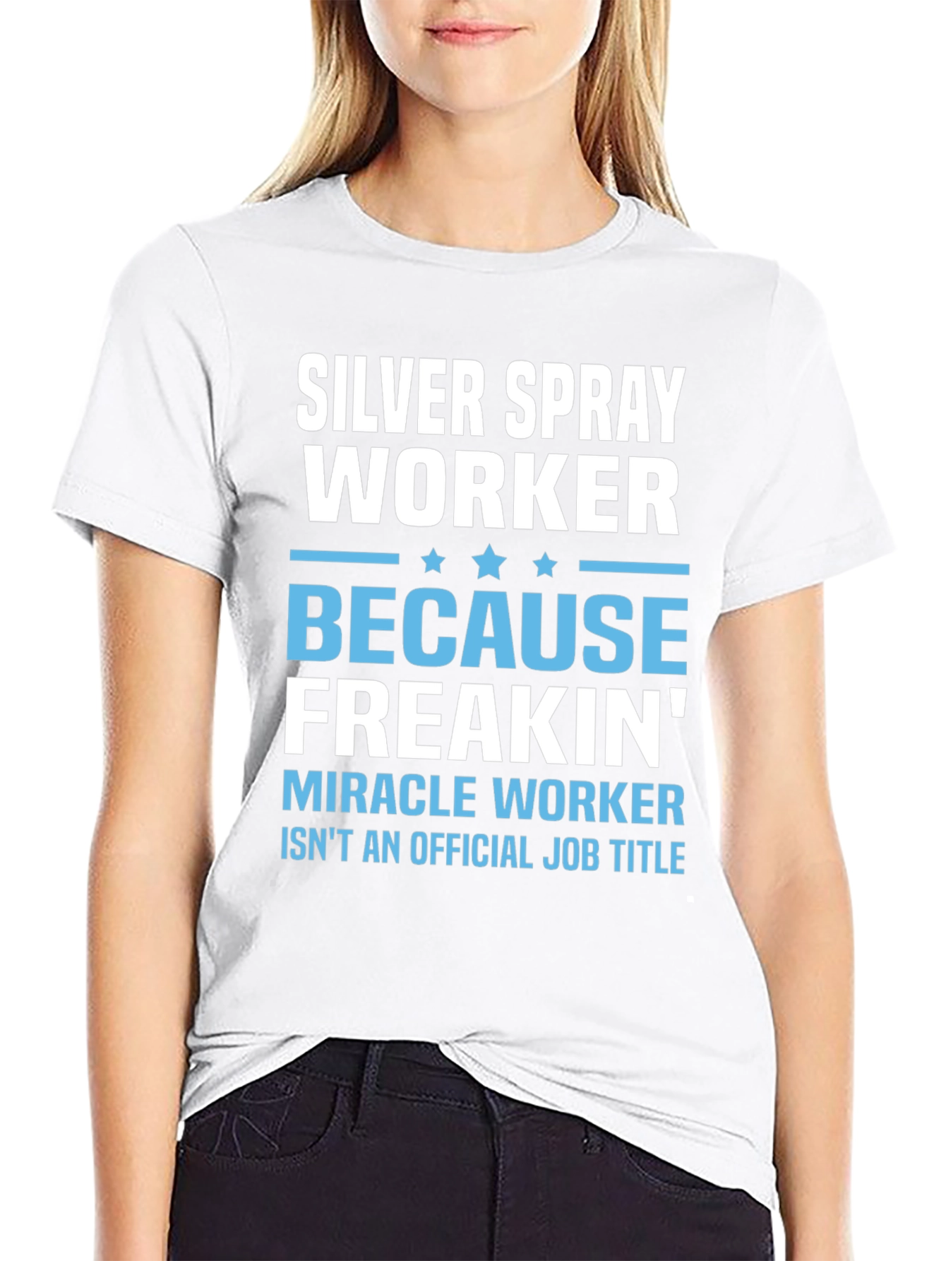Silver Spray Worker Novelty T-Shirt