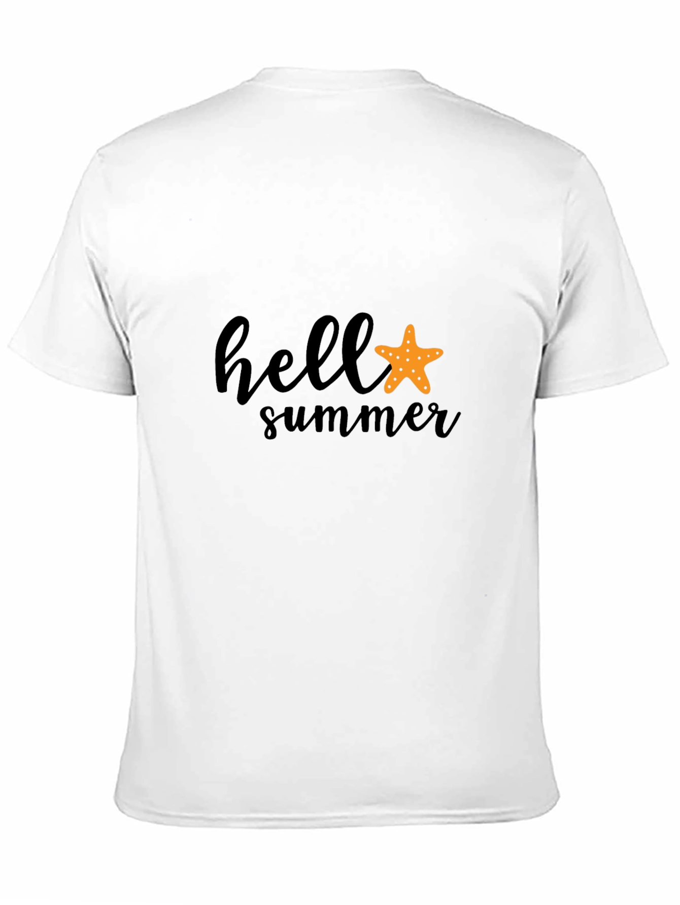 Hello Summer Starfish Graphic Tee - Black