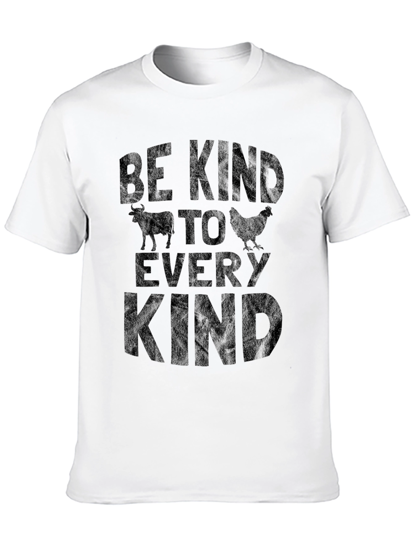 Be Kind Animal Graphic Tee - Black