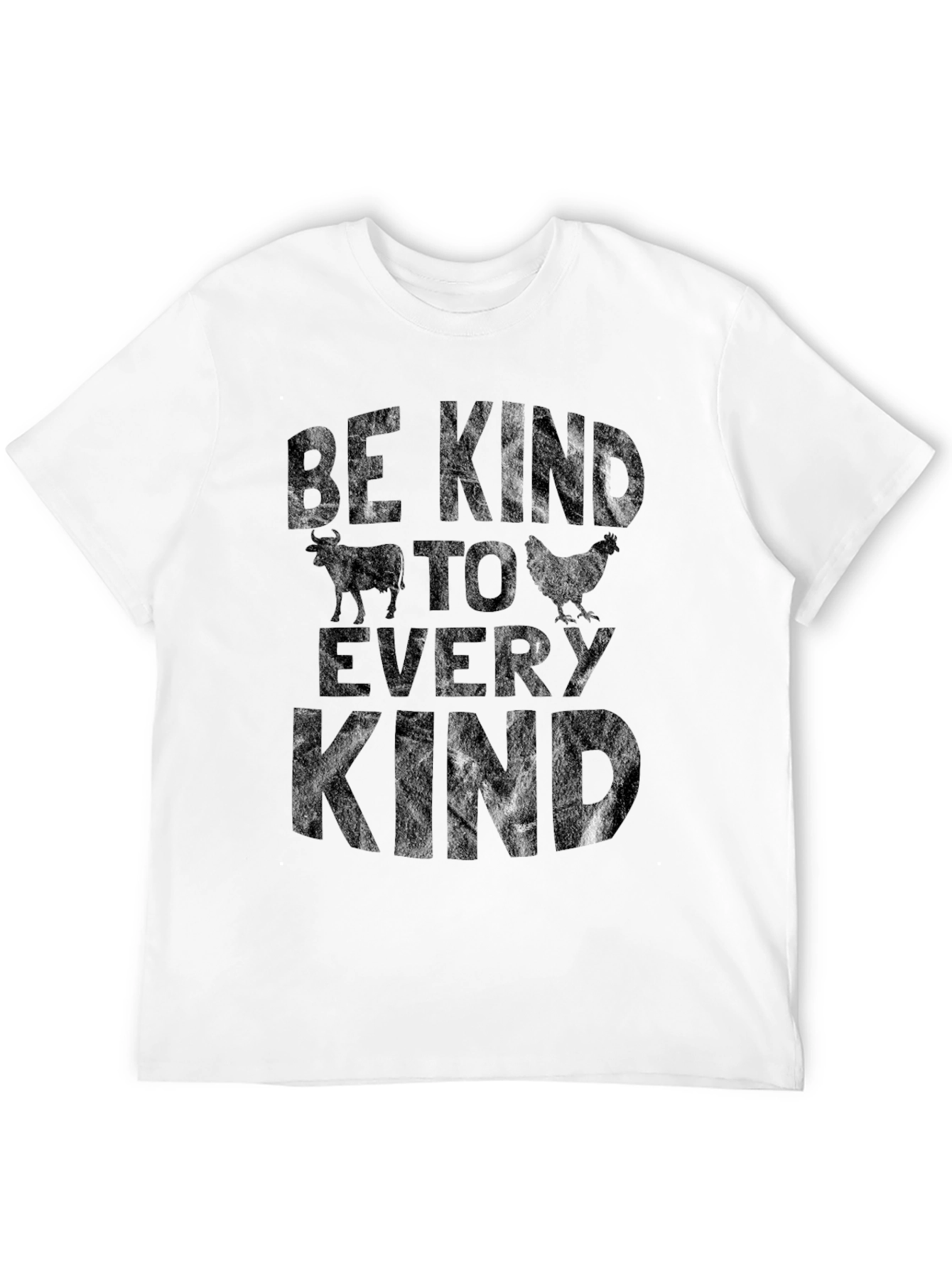 Be Kind Animal Graphic Tee - Black