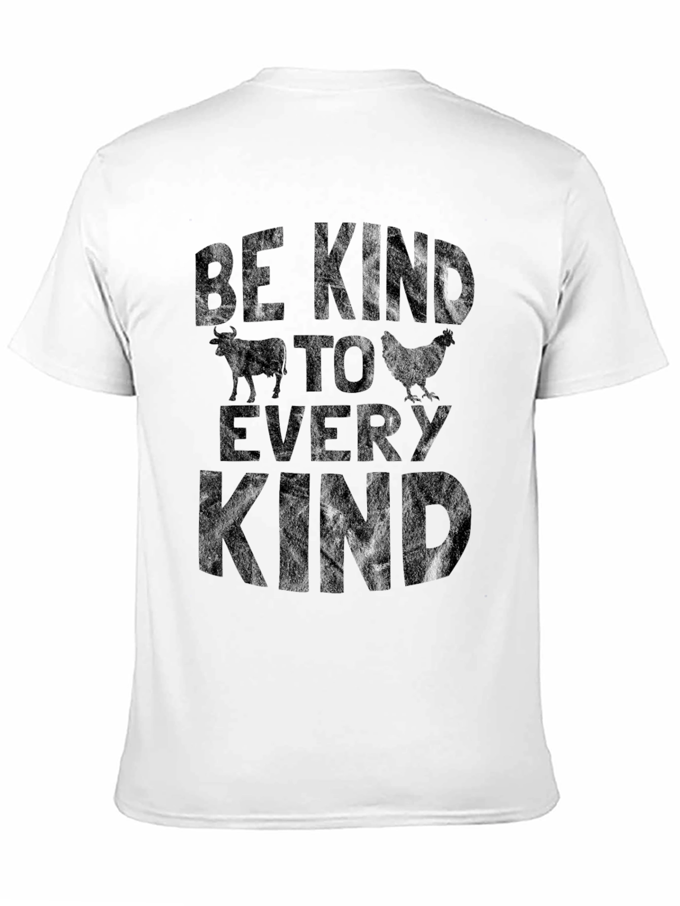 Be Kind Animal Graphic Tee - Black