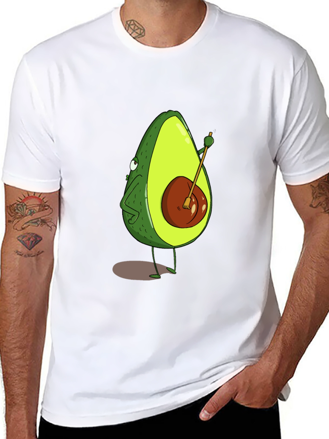 Avocado Banjo Black T-Shirt Unisex