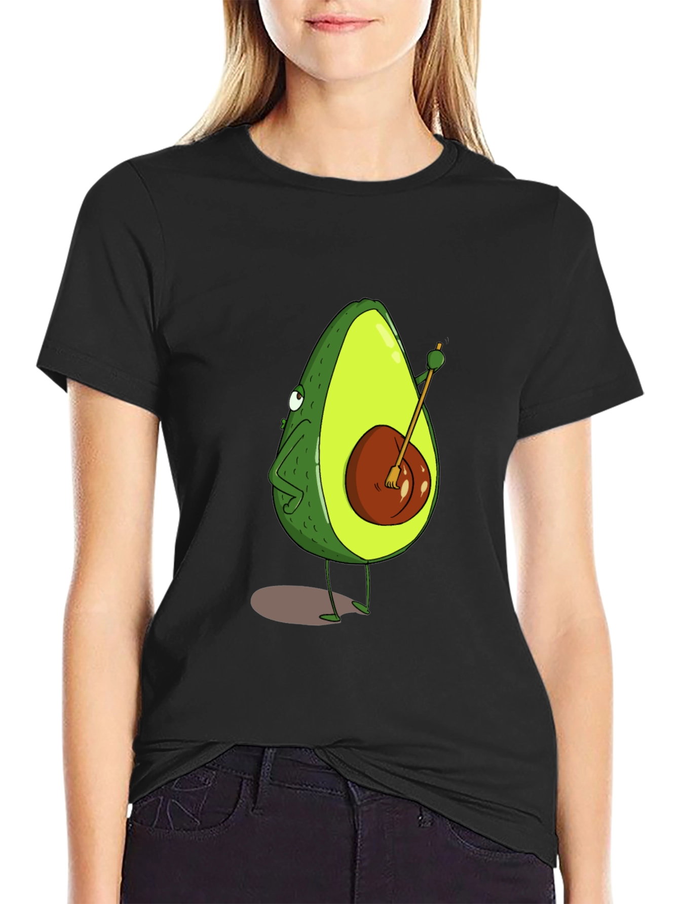 Avocado Banjo Black T-Shirt Unisex