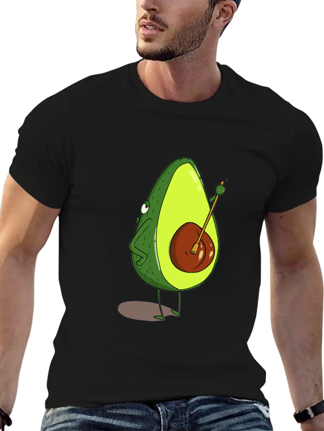 Avocado Banjo Black T-Shirt Unisex