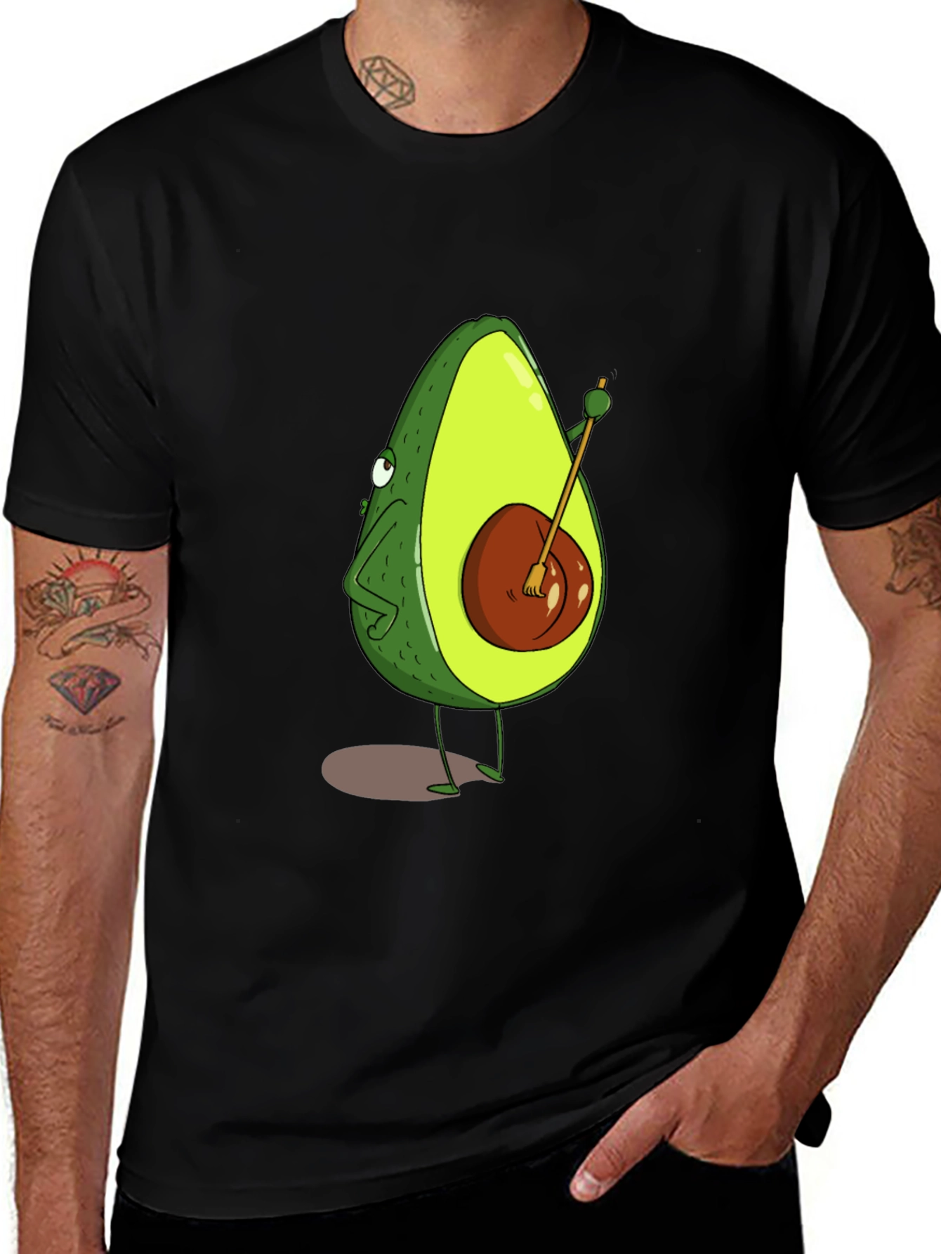 Avocado Banjo Black T-Shirt Unisex