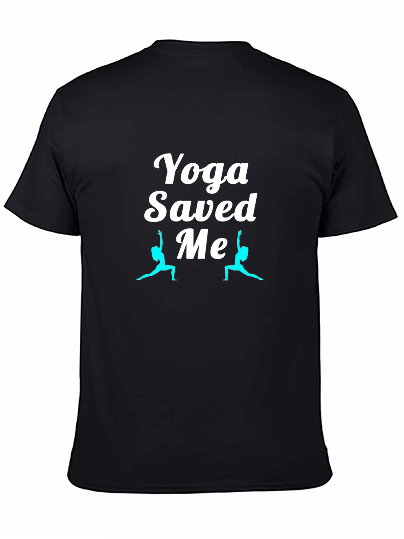 Yoga Saved Me Black T-Shirt
