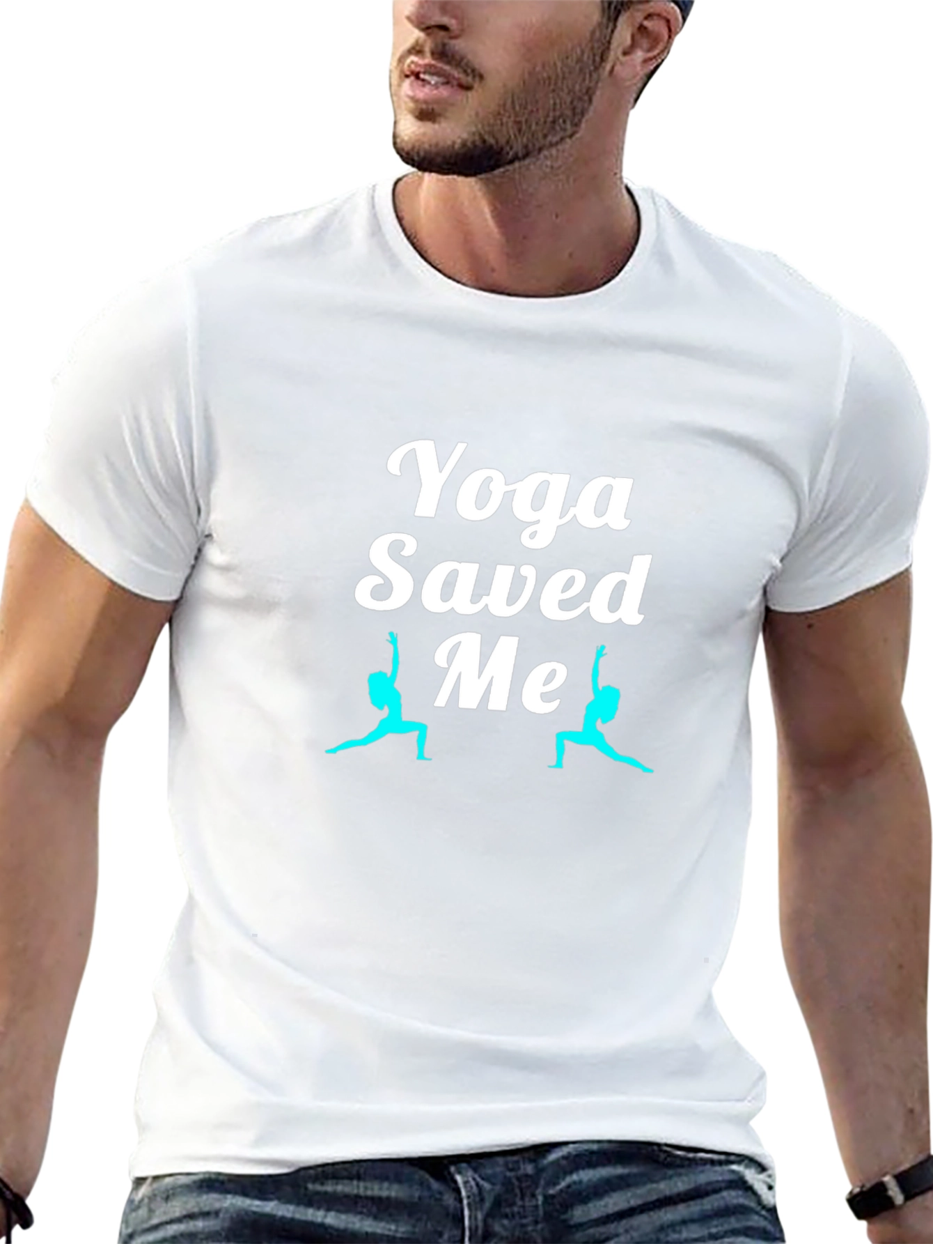 Yoga Saved Me Black T-Shirt