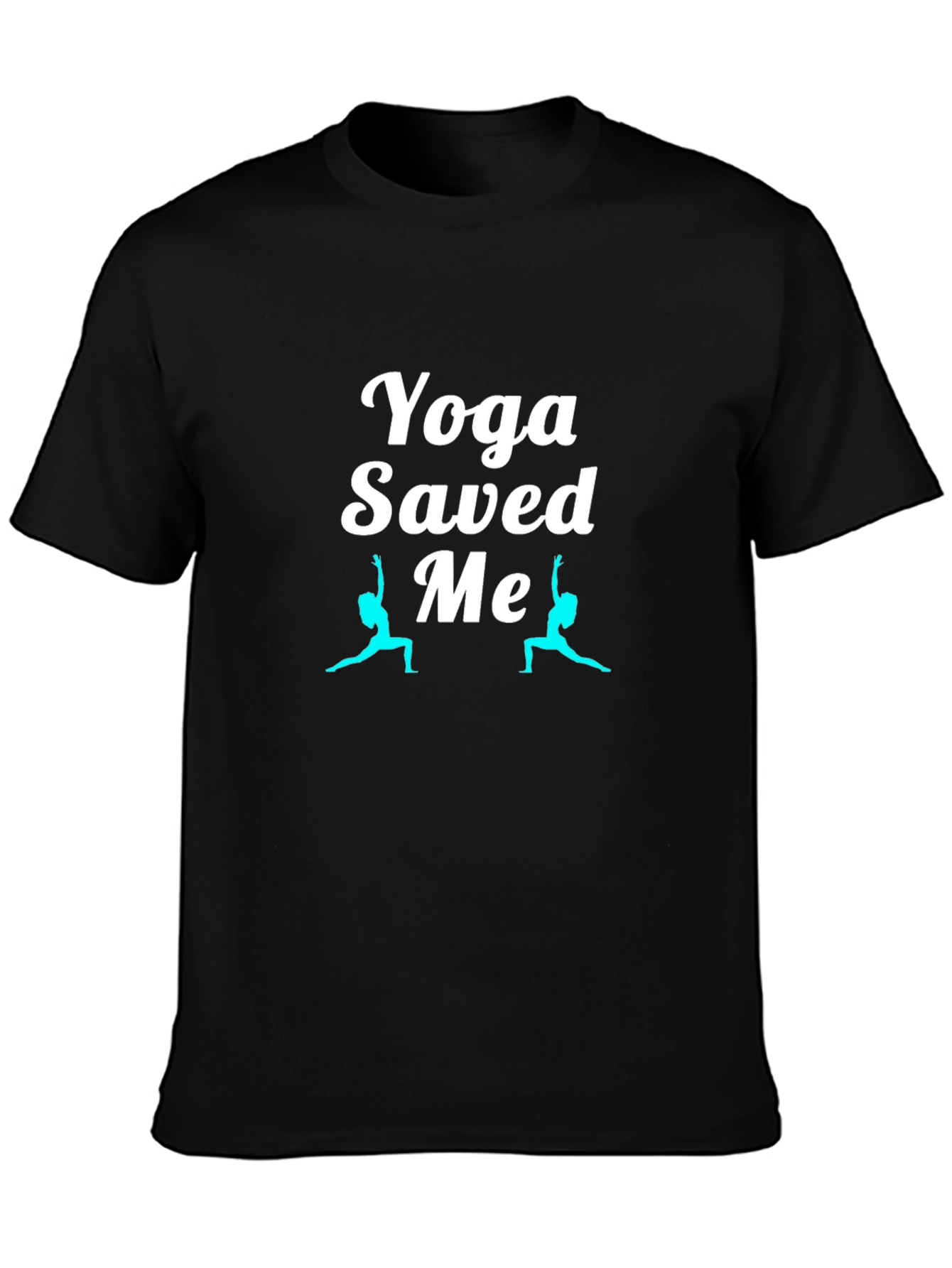 Yoga Saved Me Black T-Shirt