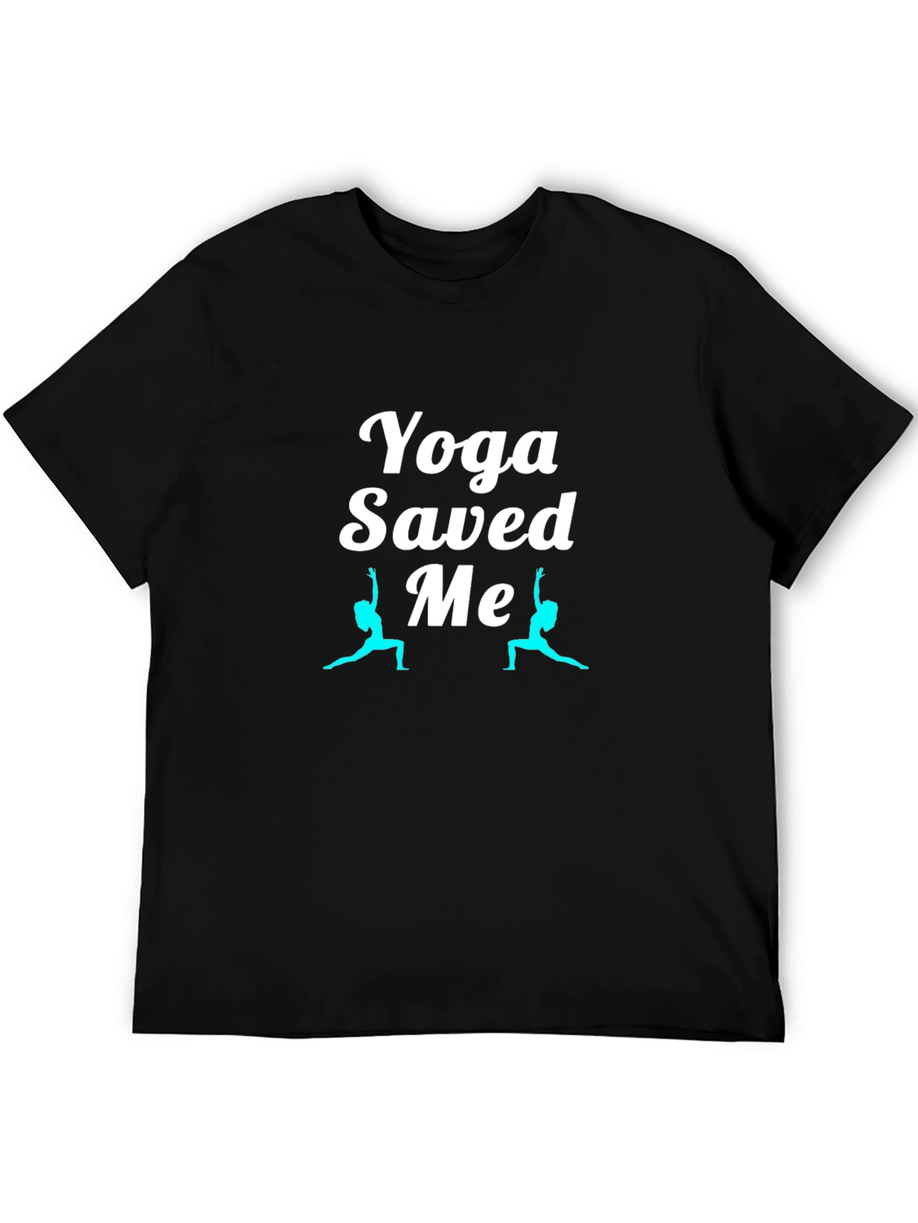 Yoga Saved Me Black T-Shirt