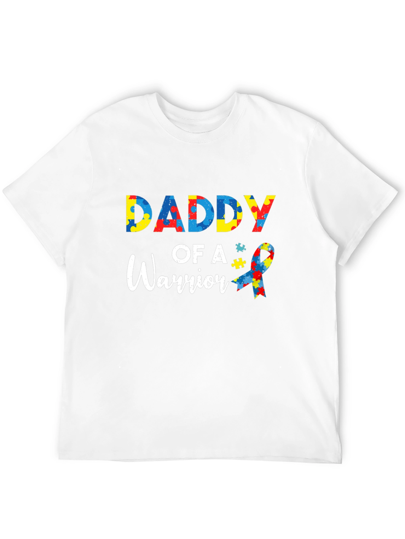 Daddy of a Warrior Autism Awareness T-Shirt