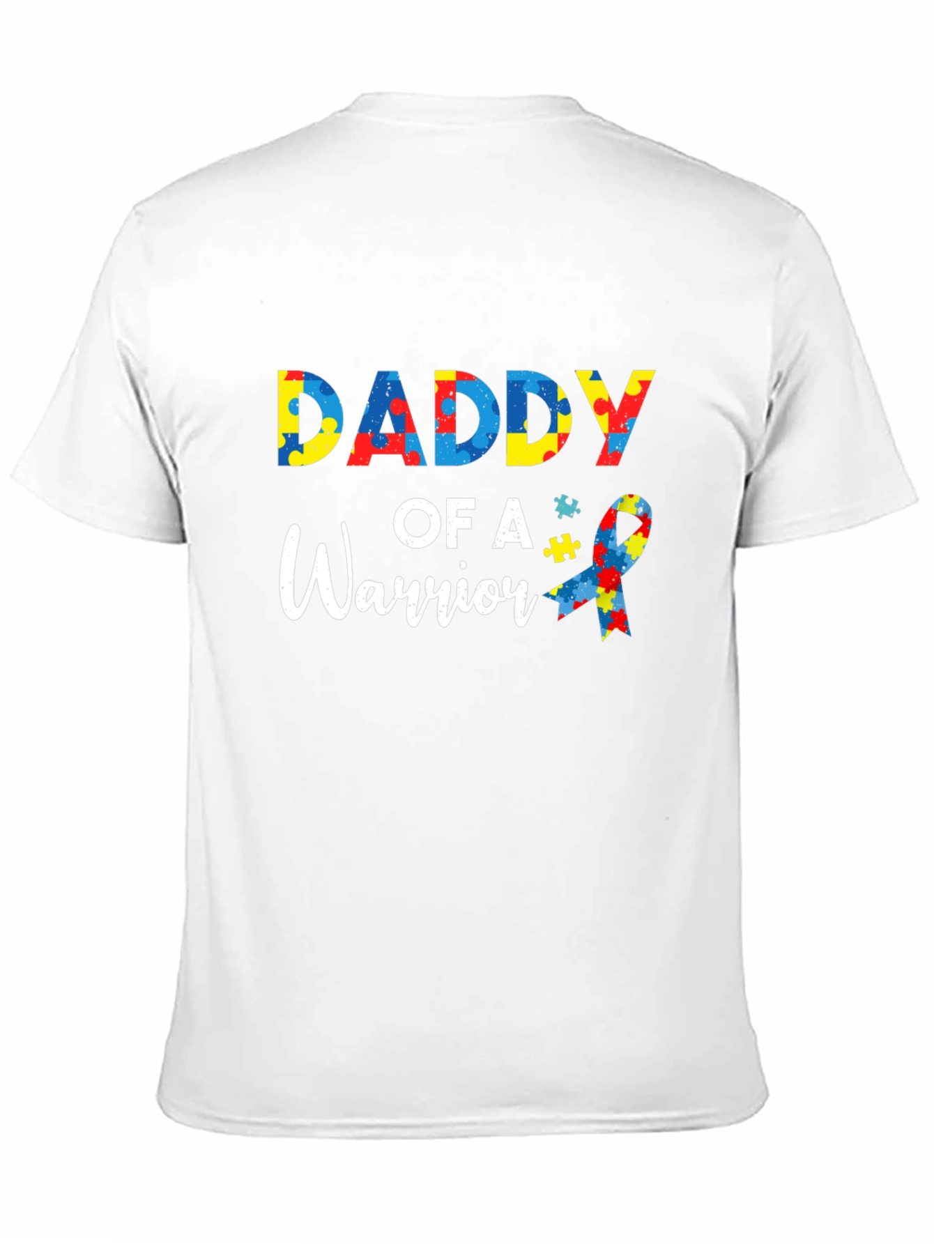 Daddy of a Warrior Autism Awareness T-Shirt