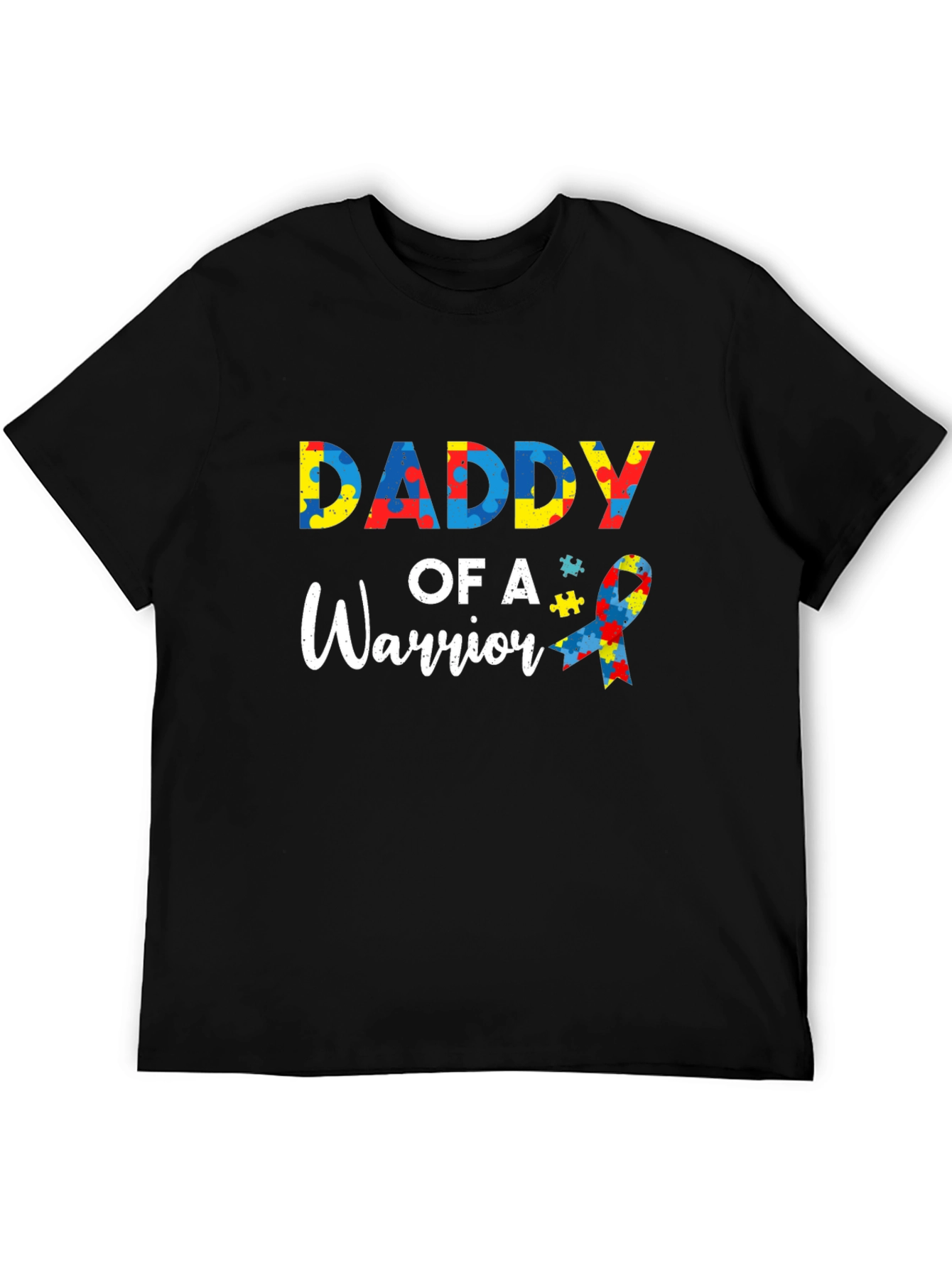 Daddy of a Warrior Autism Awareness T-Shirt
