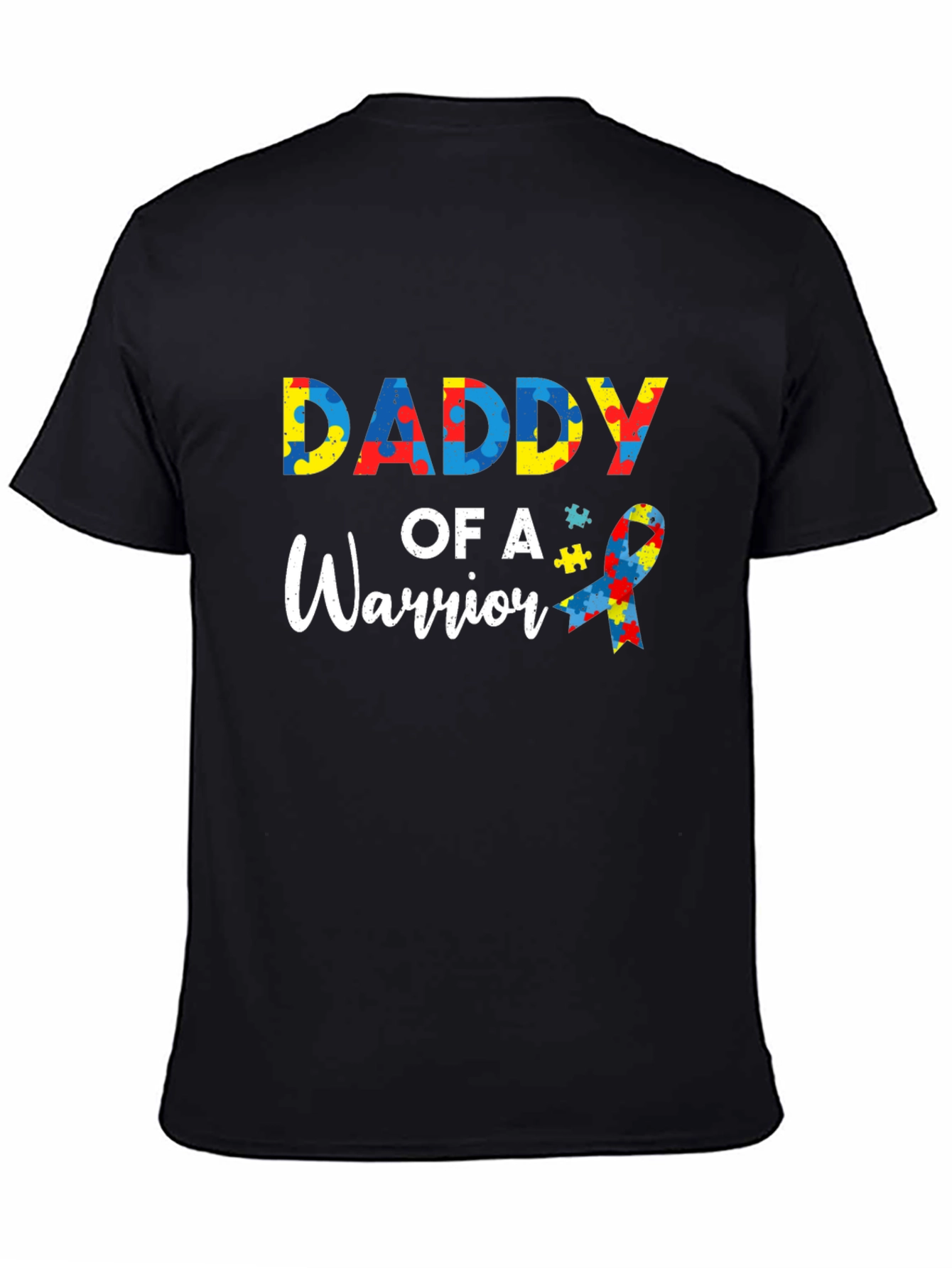 Daddy of a Warrior Autism Awareness T-Shirt