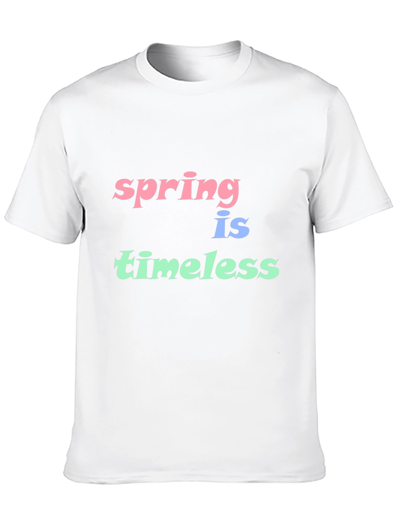 Spring is Timeless Graphic T-Shirt - Black