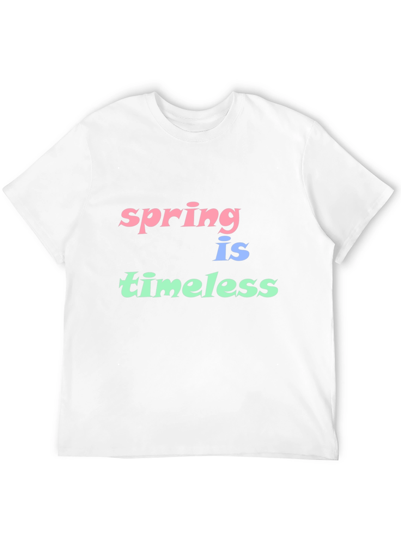 Spring is Timeless Graphic T-Shirt - Black