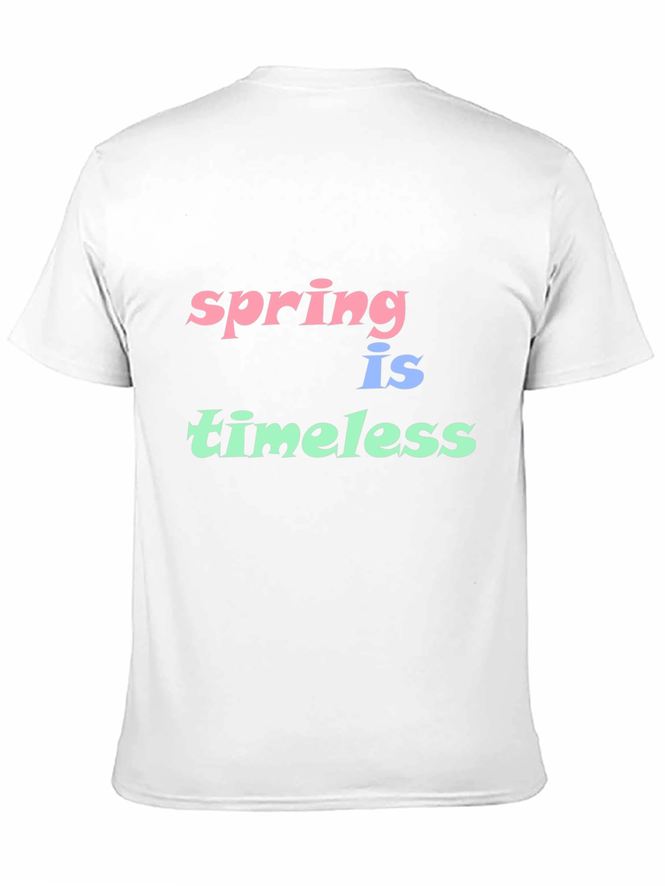 Spring is Timeless Graphic T-Shirt - Black