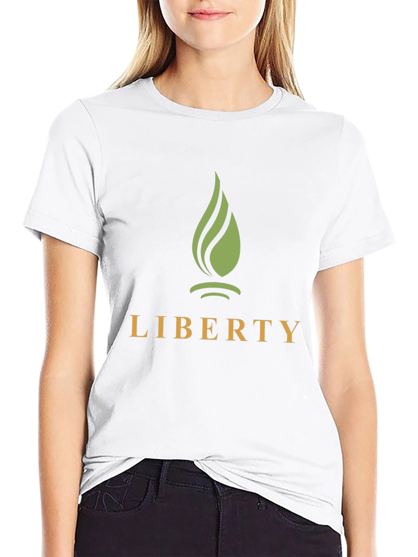Liberty Flame Graphic T-Shirt - Black