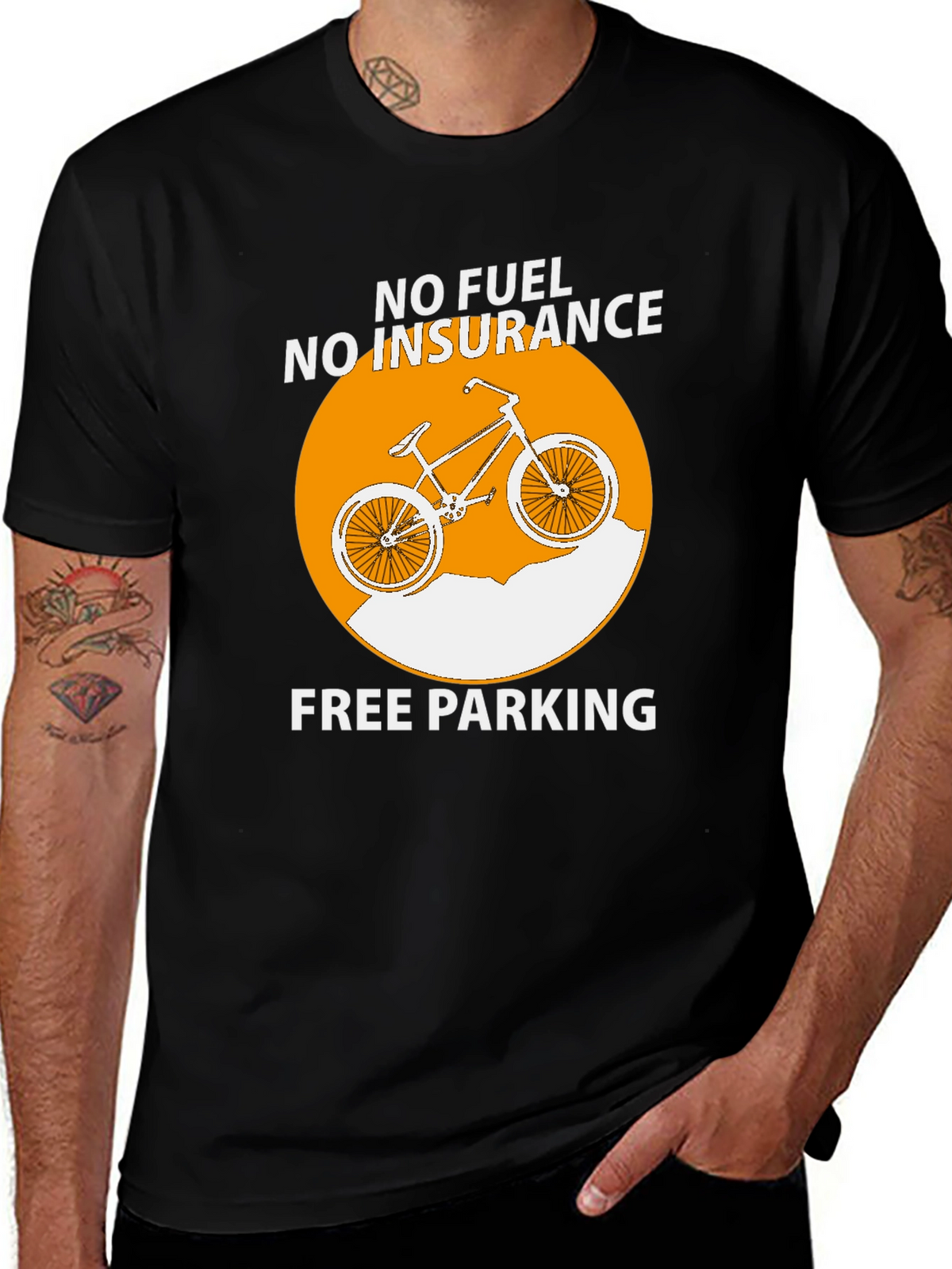 No Fuel No Insurance Bike T-Shirt
