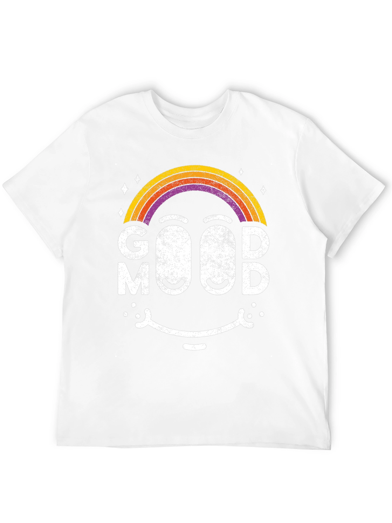 Good Mood Rainbow Smiley Face T-Shirt