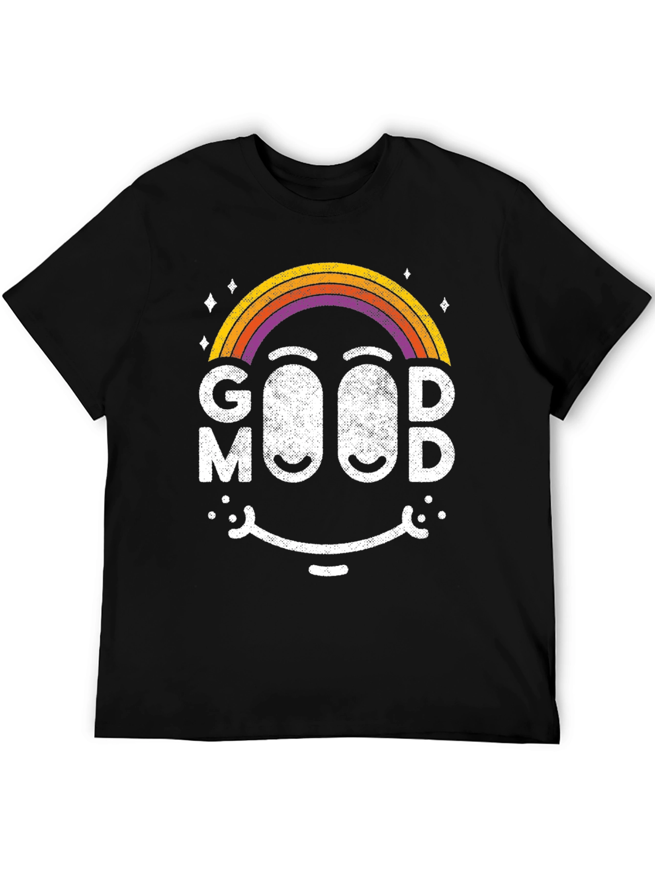 Good Mood Rainbow Smiley Face T-Shirt