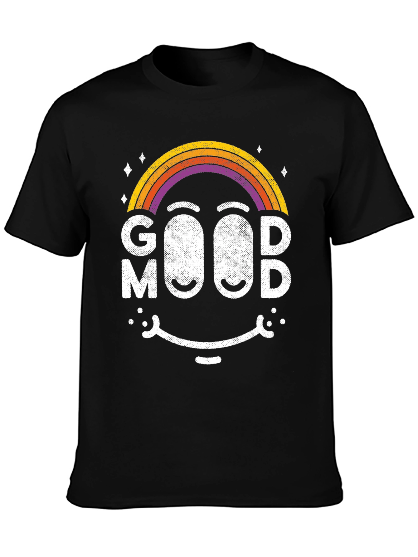 Good Mood Rainbow Smiley Face T-Shirt