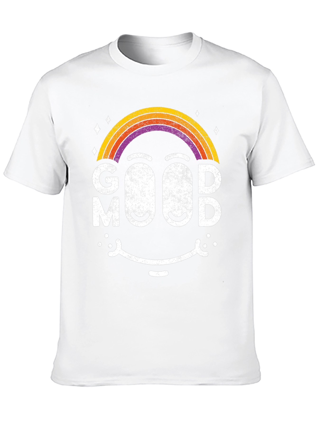 Good Mood Rainbow Smiley Face T-Shirt
