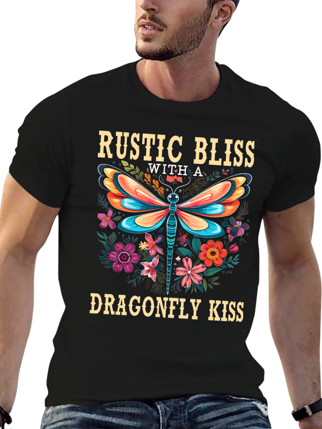 Rustic Bliss Dragonfly Kiss Graphic Tee