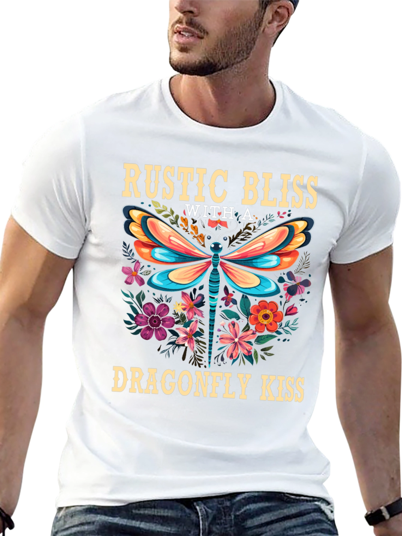 Rustic Bliss Dragonfly Kiss Graphic Tee