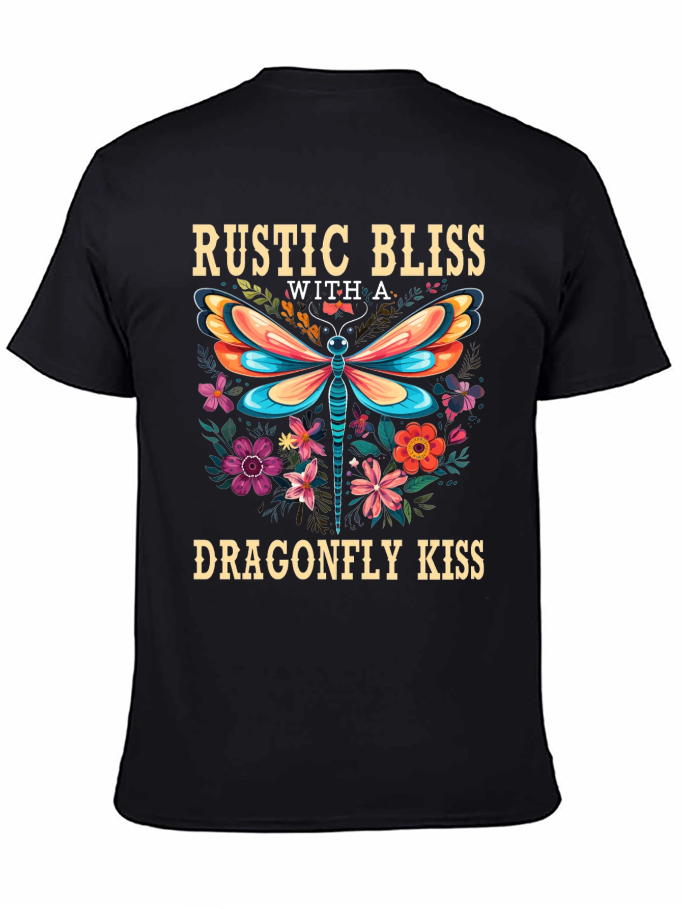 Rustic Bliss Dragonfly Kiss Graphic Tee