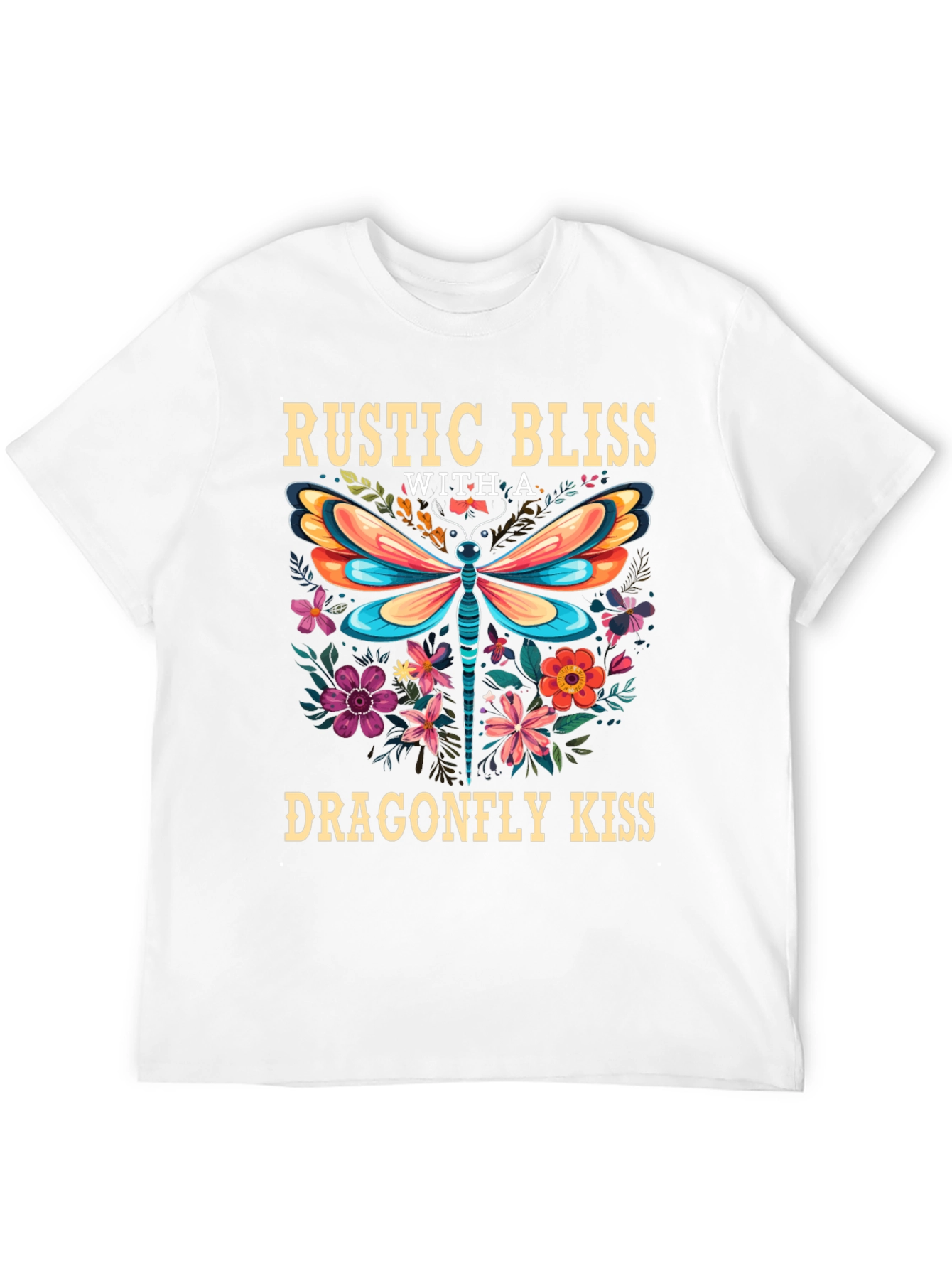 Rustic Bliss Dragonfly Kiss Graphic Tee