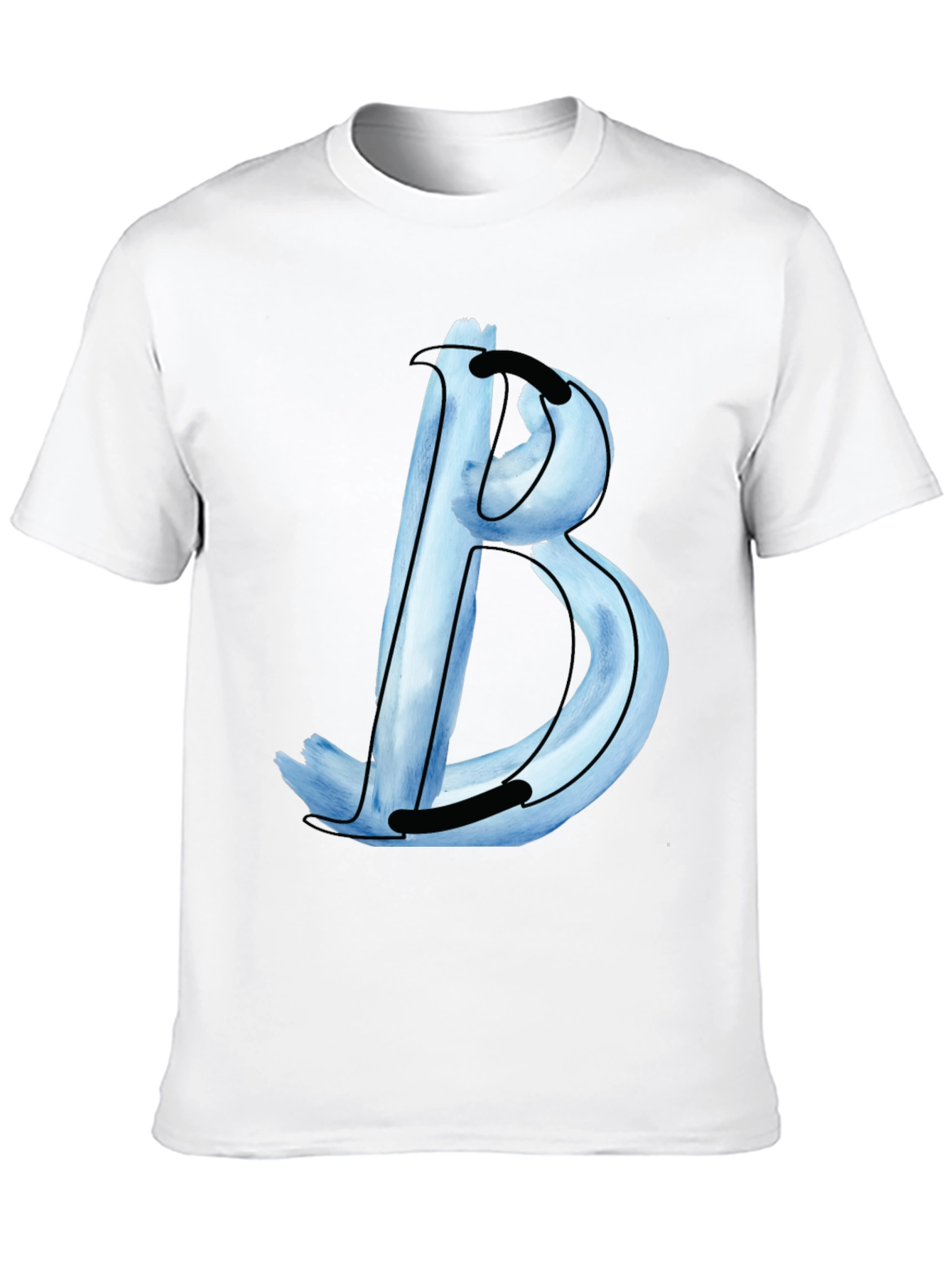 Stylish Black T-Shirt with Letter B Design