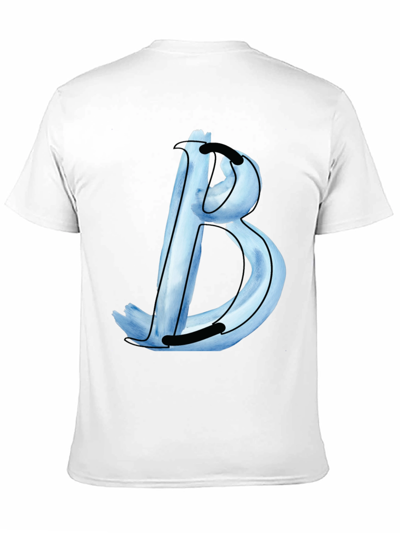 Stylish Black T-Shirt with Letter B Design