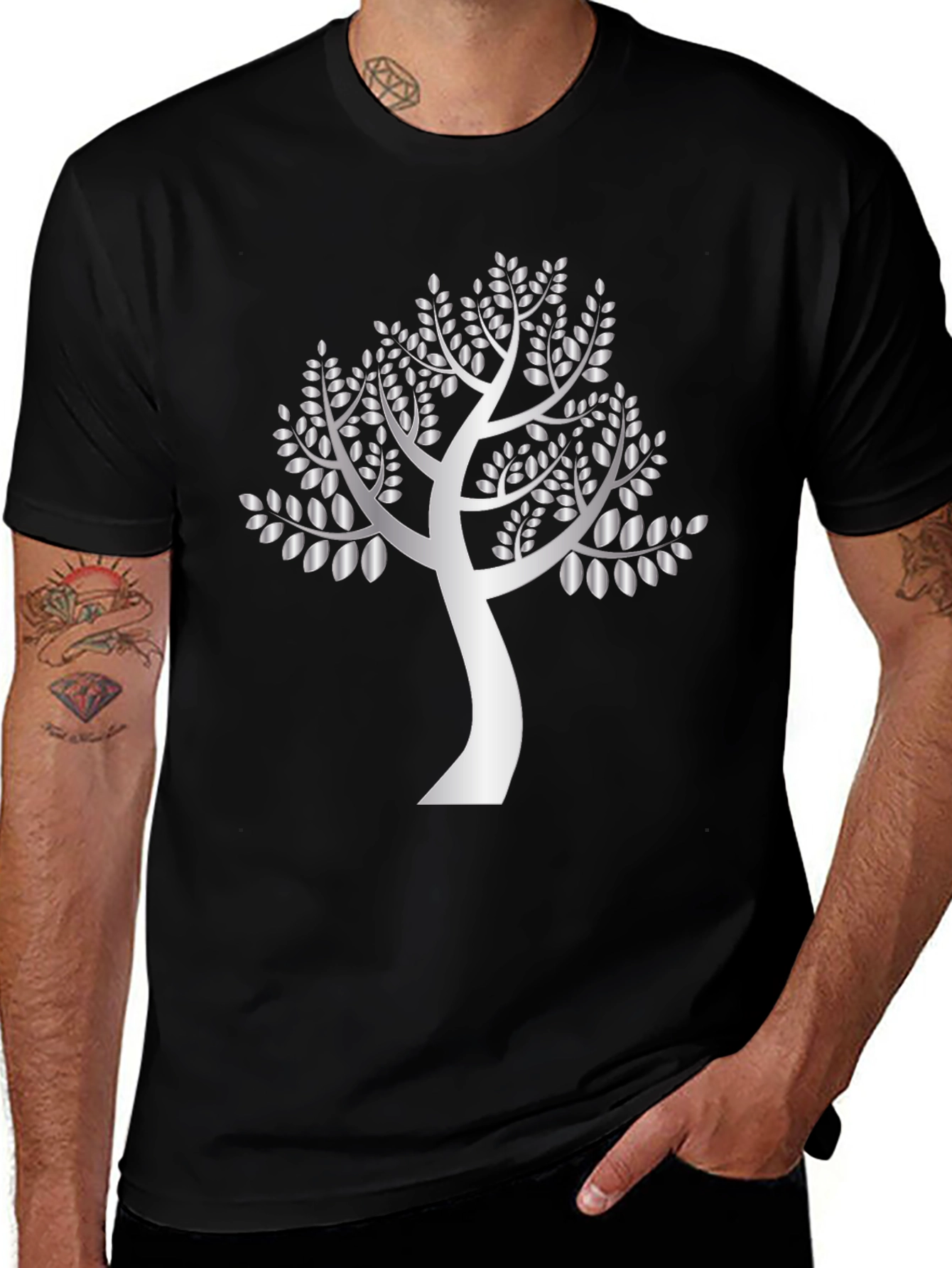 Elegant Tree Graphic T-Shirt