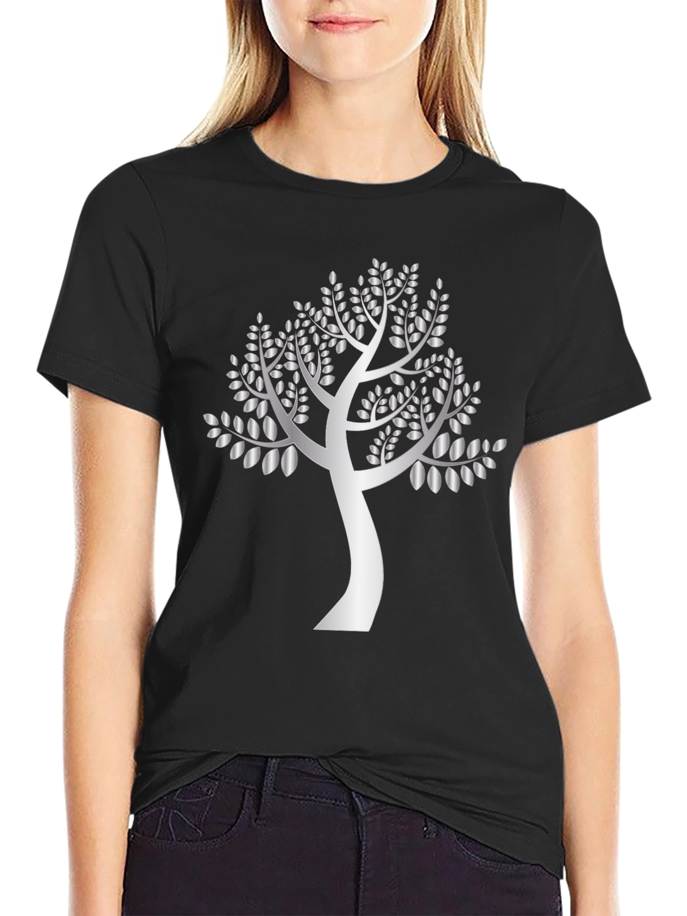 Elegant Tree Graphic T-Shirt