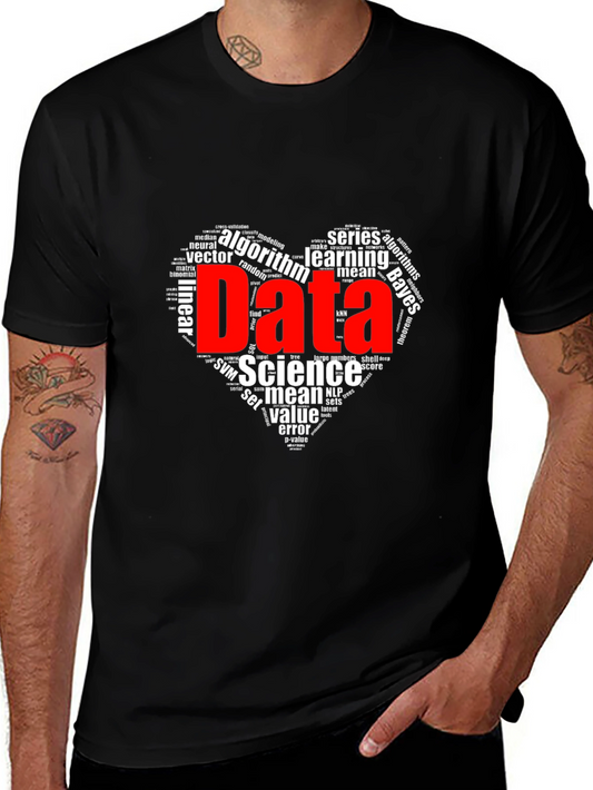 Data Science Word Art Graphic T-Shirt