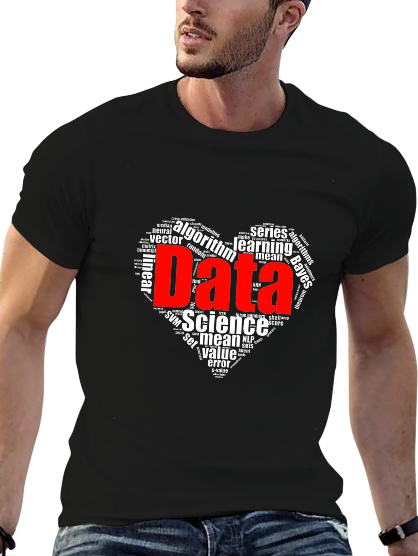 Data Science Word Art Graphic T-Shirt