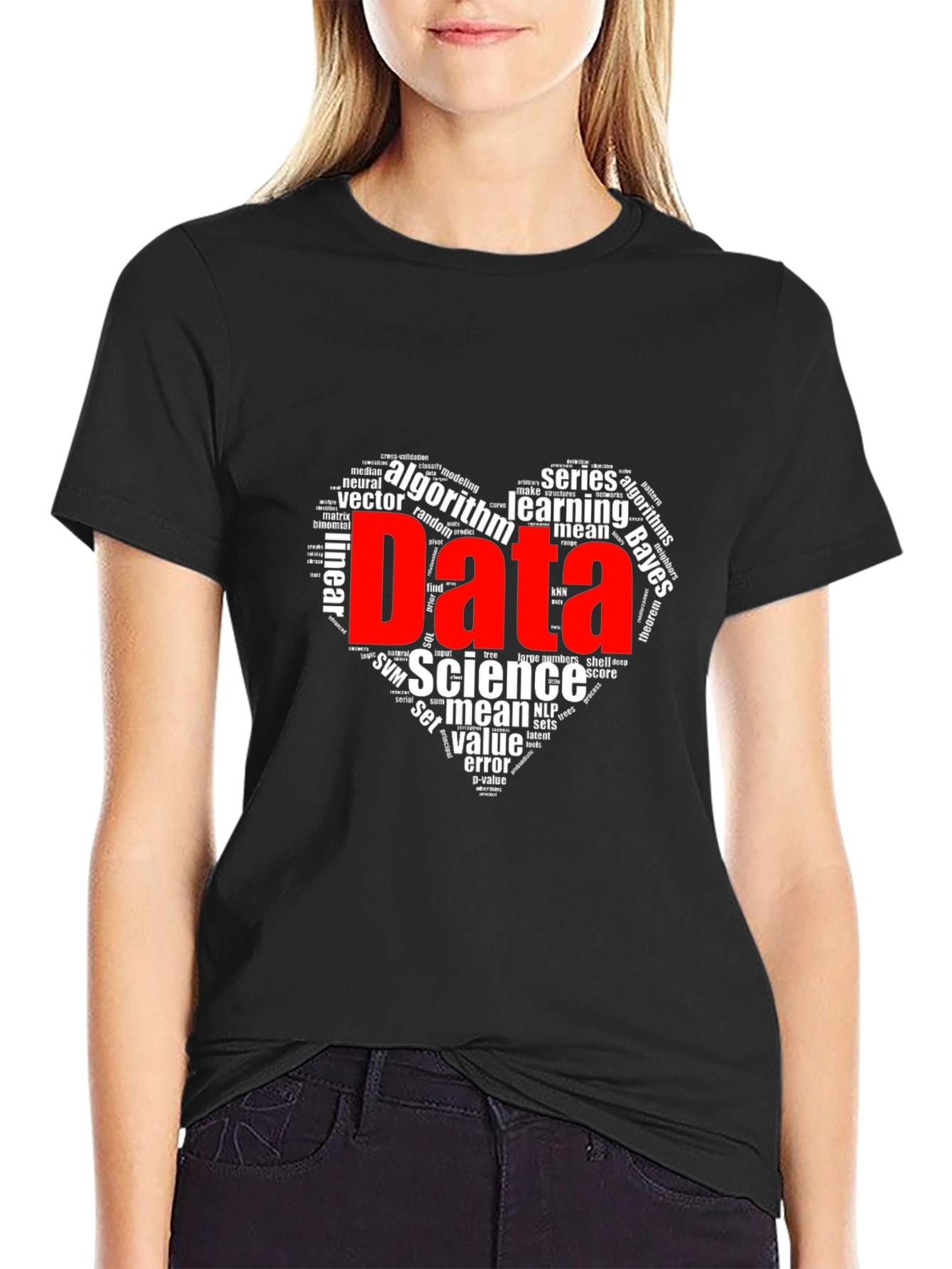 Data Science Word Art Graphic T-Shirt