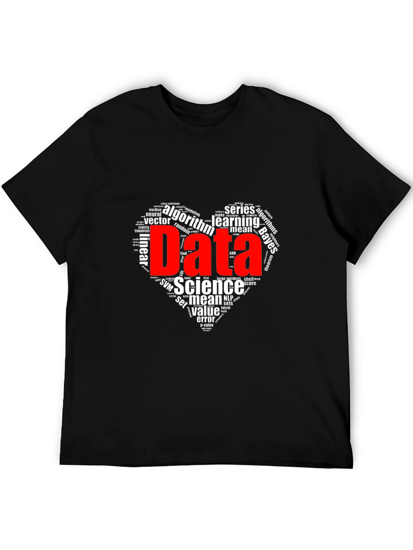 Data Science Word Art Graphic T-Shirt
