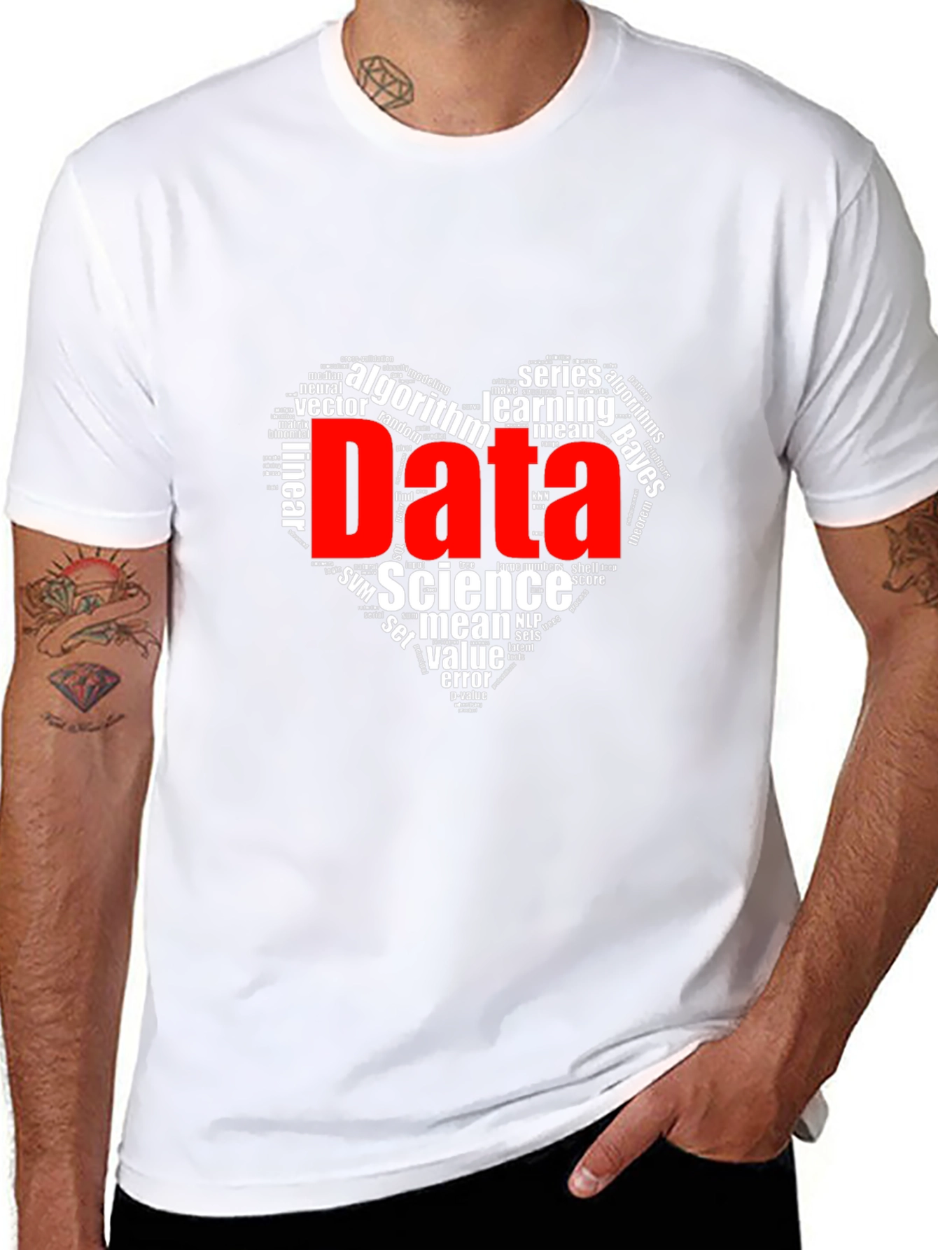 Data Science Word Art Graphic T-Shirt