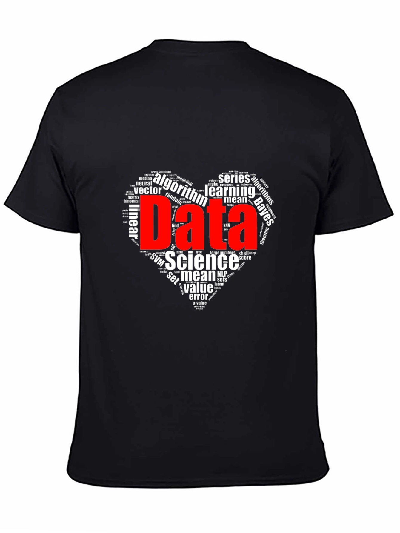 Data Science Word Art Graphic T-Shirt