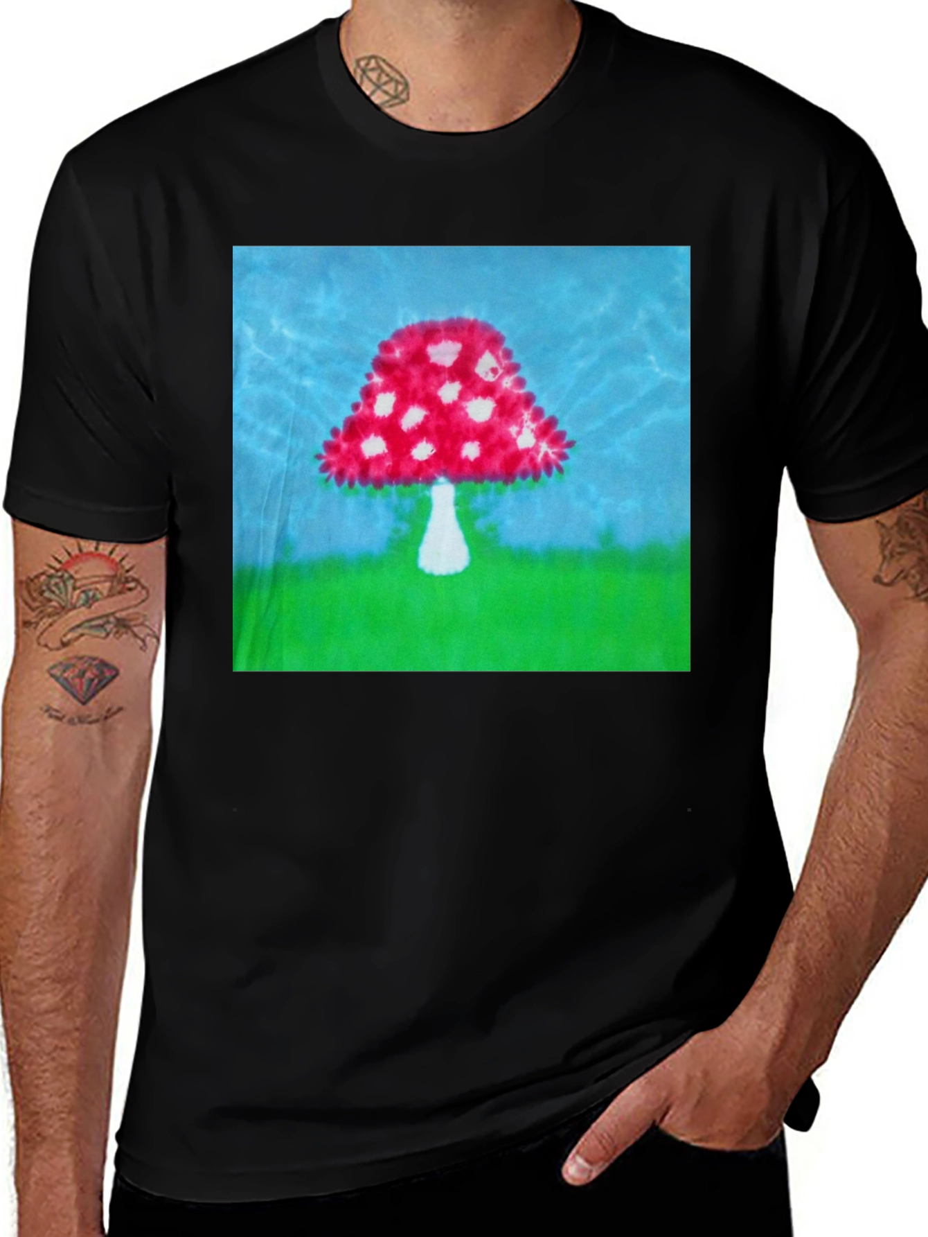 Mushroom Tie-Dye T-Shirt