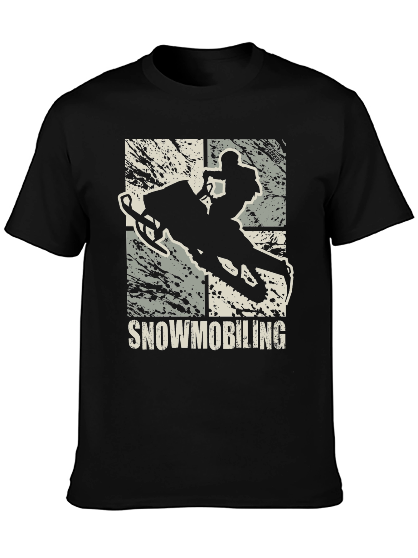 Snowmobiling Graphic T-Shirt - Mens Black Tee