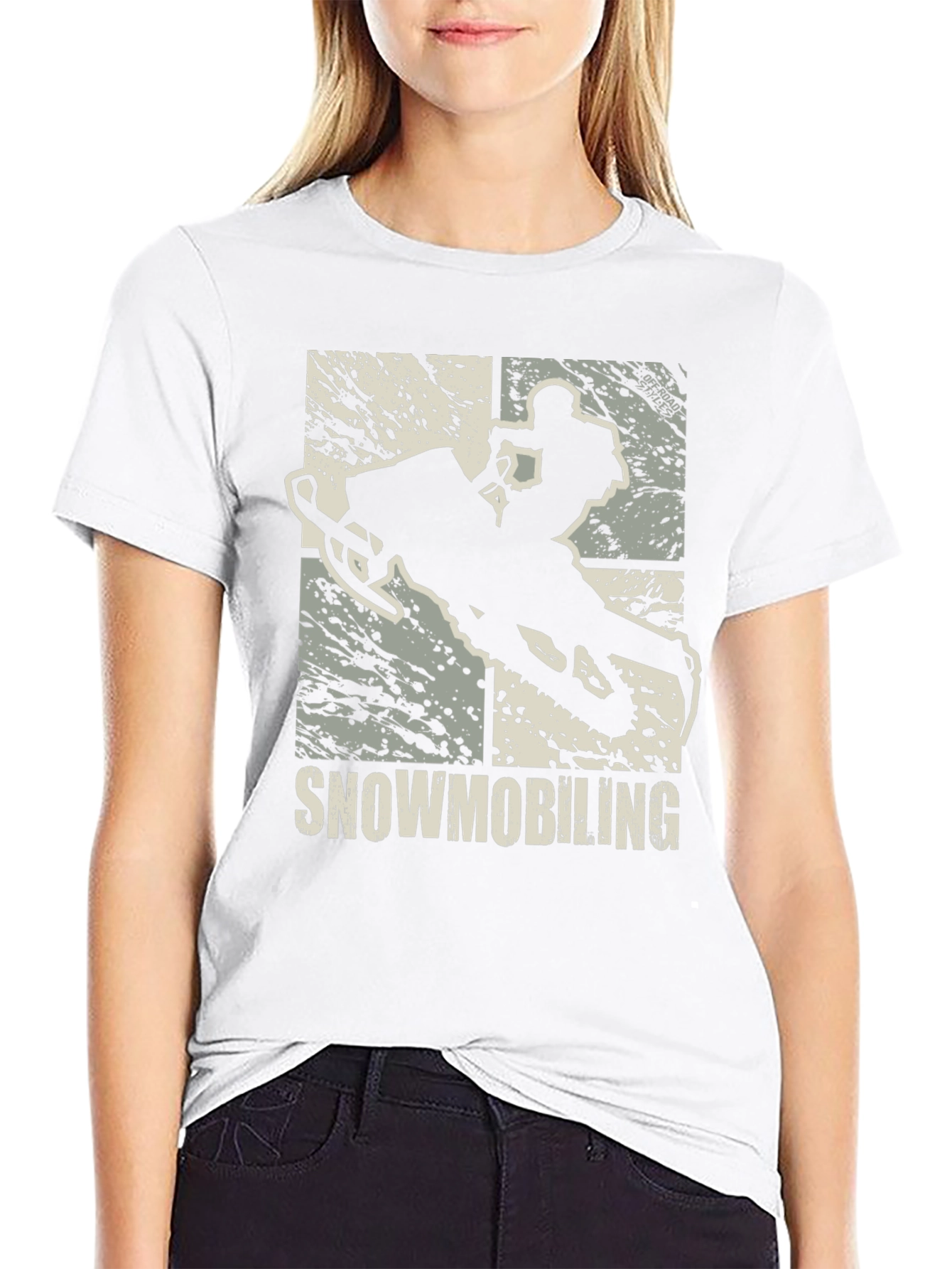 Snowmobiling Graphic T-Shirt - Mens Black Tee