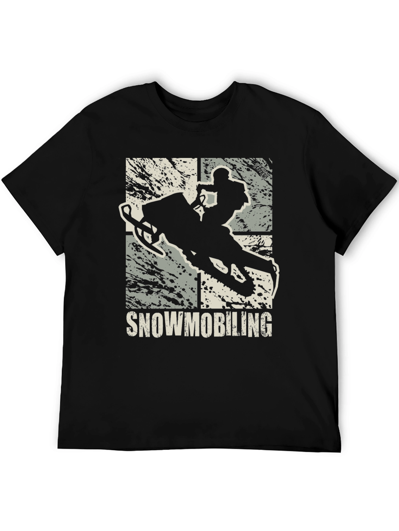 Snowmobiling Graphic T-Shirt - Mens Black Tee